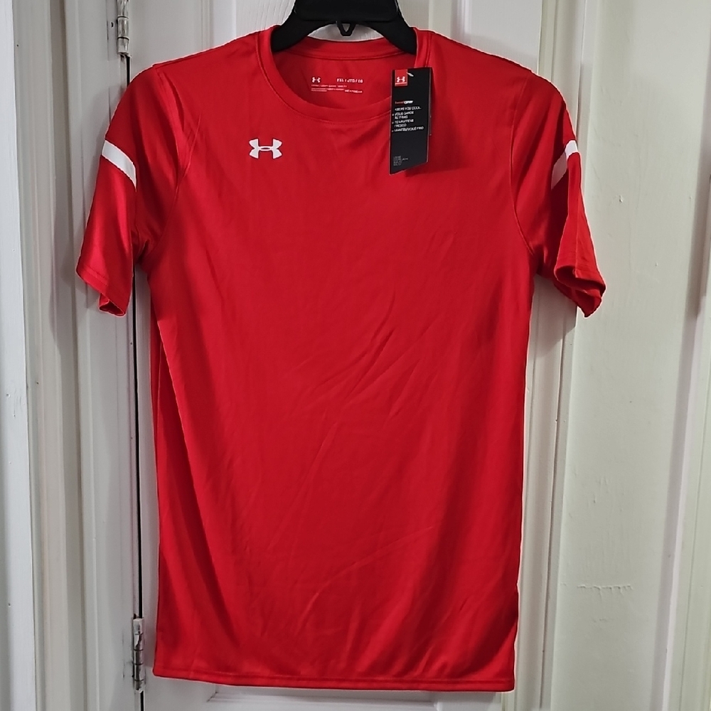 Under Armour Boy's Youth Vibrant Red Short Sleeve Tee